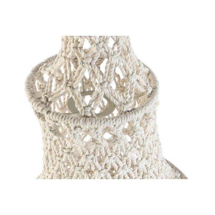 DKD Home Decor Pantalla de Algodón Macramé Tejido a Mano Crudo 43x43x120 cm DKD Home Decor Pantalla de Algodón Macramé Tejido a Mano Crudo 43x43x120 cm
