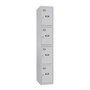 Simon Rack Taquilla metálica Pro Simonlocker 1/4 300 Desmontada 4 Departamentos 30x50x180cm Gris Claro