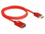 DeLOCK Cable de extensión DisplayPort 1.4 8K 1 m Rojo