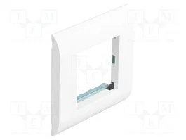 DeLOCK Easy 45 Porta-módulos con marco 80 x 80 mm Blanco