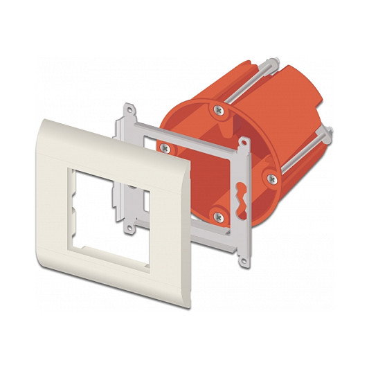 DeLOCK Easy 45 Porta-módulos con marco 80 x 80 mm Blanco