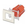 DeLOCK Easy 45 Porta-módulos con marco 80 x 80 mm Blanco