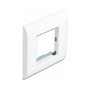 DeLOCK Easy 45 Porta-módulos con marco 80 x 80 mm Blanco