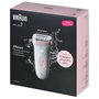 Braun Silk-épil 7 7-000 Depiladora Eléctrica Recargable Rosa y Blanco