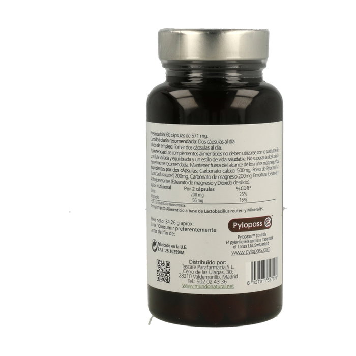 Mundo Natural Pylostop 60 cápsulas