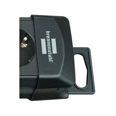 Brennenstuhl Regleta Premium-Line 10 tomas con cable de 3m, negro