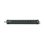 Brennenstuhl Regleta Premium-Line 10 tomas con cable de 3m, negro
