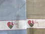 DKD Home Decor Cesta de Algodón LOVE 2 Surtido de 2 Unidades