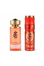 Set Paris Corner: Khair Fusion, Eau De Parfum, Unisex, 100 ml + Khair Fusion, Deodorant Spray, For Women, 200 ml