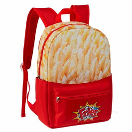 Oh My Pop Mochila Freetime Crispy Urbana Adaptable a Carro con Compartimento Principal y Bolsillo Delantero Color Rojo