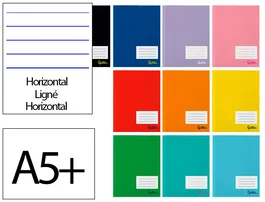 Liderpapel Smart Libreta A5+ Horizontal con Margen, 32 Hojas