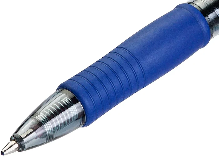 Pilot Bolígrafo G-2 Azul Tinta Gel Retráctil Sujeción de Caucho en Blister