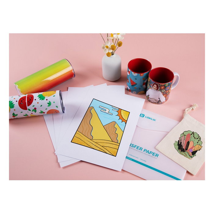LOKLiK Europe Transferpapierbogen - Hell - 8er-Pack LOKLiK Europe Transferpapierbogen - Hell - 8er-Pack