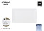 La Mediterranea Bandeja de Melamina Mate White 25 x 15 x 2 cm (12 Unidades) extra_attributes_supplier_next_arrival_qty: 0