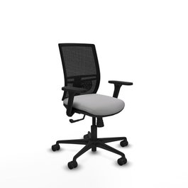 PIQUERAS Y CRESPO Silla de oficina Yunquera Gris claro y Negro