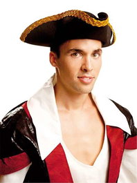 My Other Me Sombrero Pirata De Luxe Talla 57 cm Multicolor