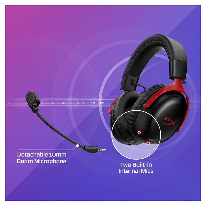 HyperX Cloud III S Auriculares Gaming Inalámbricos - Negro - Diadema Circumaural, Bluetooth 5.3, 2.4 GHz, 120h Batería, Micrófono Extraíble, PS5/PC/Mac/Switch HyperX Cloud III S Auriculares Gaming Inalámbricos - Negro - Diadema Circumaural, Bluetooth 5.3, 2.4 GHz, 120h Batería, Micrófono Extraíble, PS5/PC/Mac/Switch