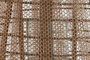 DKD Home Decor Portavelas de Madera, Lino y Cristal Marrón