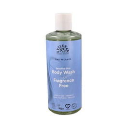 URTEKRAM Fragrance Free Gel de Baño 500ml Eco Vegan Certificado COSMOS ORGANIC sin Perfume para Pieles Sensibles