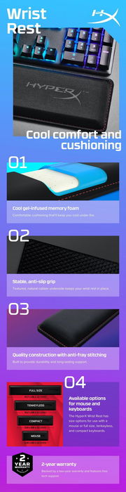 HP Reposamuñecas HyperX para Ratón con Comodidad y Amortiguación HP Reposamuñecas HyperX para Ratón con Comodidad y Amortiguación