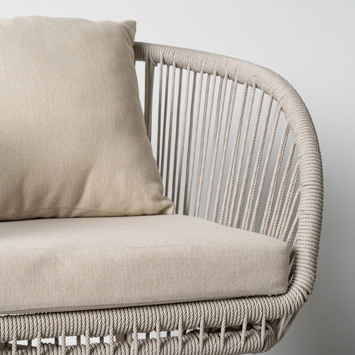 Silla Acero-Rattán Pe Exterior 66 X 65 X 80 cm (Set de 4)