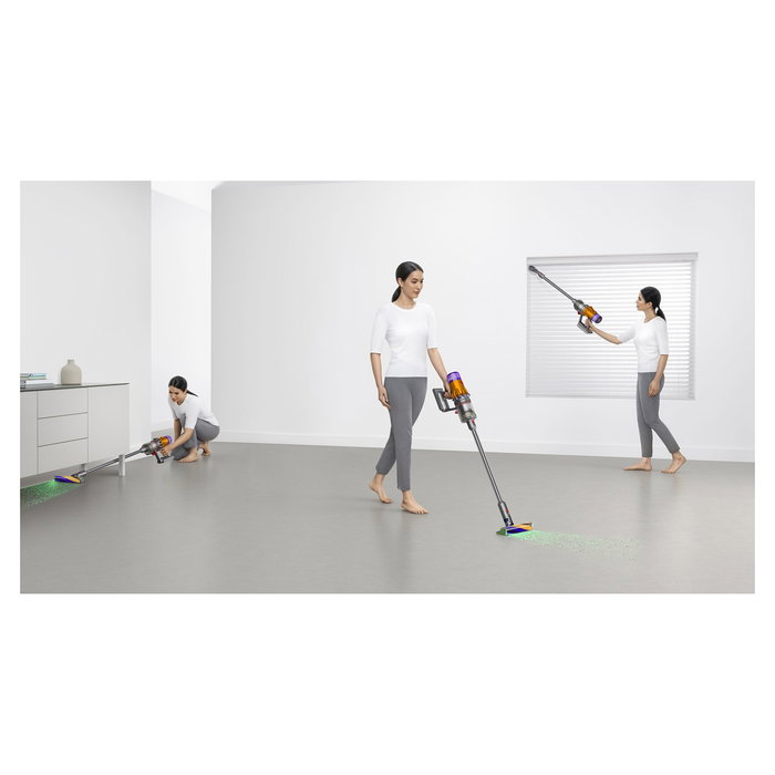 Dyson V12 Detect Slim Absolute Aspiradora Escoba Sin Bolsa Ciclónica Níquel Amarillo 0,35L 60min 545W