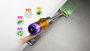 Dyson V12 Detect Slim Absolute 2023, Níquel/Amarillo