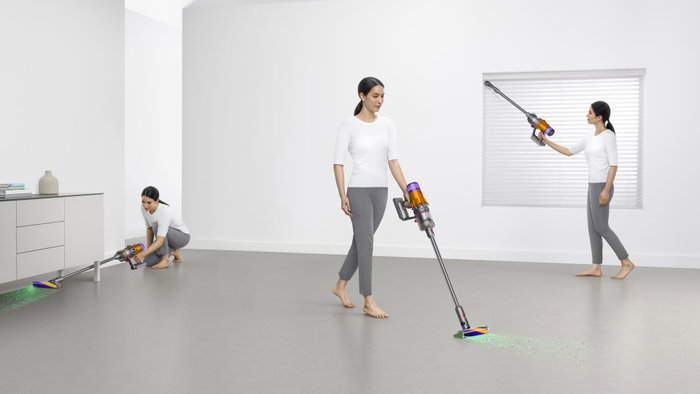 Dyson V12 Detect Slim Absolute 2023, Níquel/Amarillo