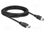 DeLOCK Cable USB 3.2 Gen 1 Tipo-A a Tipo-B 3 m Negro