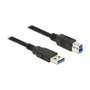DeLOCK Cable USB 3.2 Gen 1 Tipo-A a Tipo-B 3 m Negro