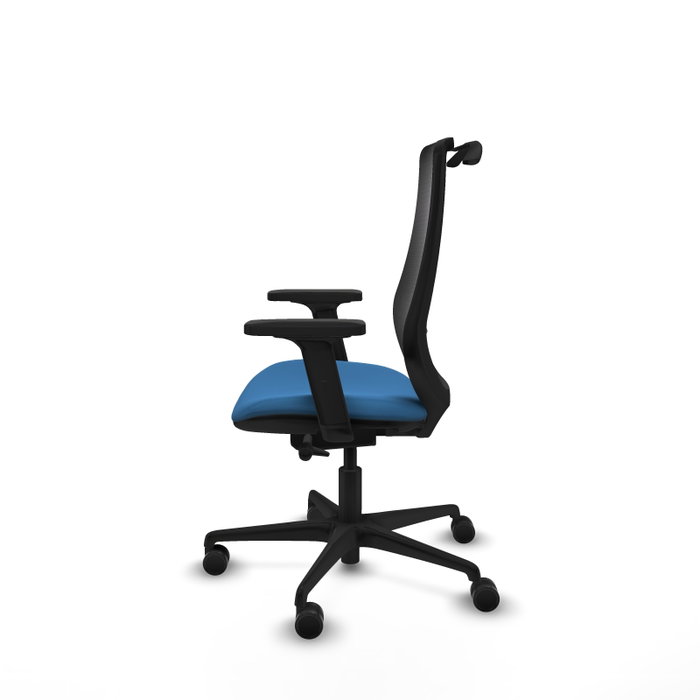 PIQUERAS Y CRESPO Silla de oficina Mardos con Mecanismo Sincro/Traslack Azul claro y Negro PIQUERAS Y CRESPO Silla de oficina Mardos con Mecanismo Sincro/Traslack Azul claro y Negro