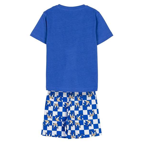 Cerdá Pijama Corto Niño Single Jersey Diseño Sonic Talla 5 Años Azul