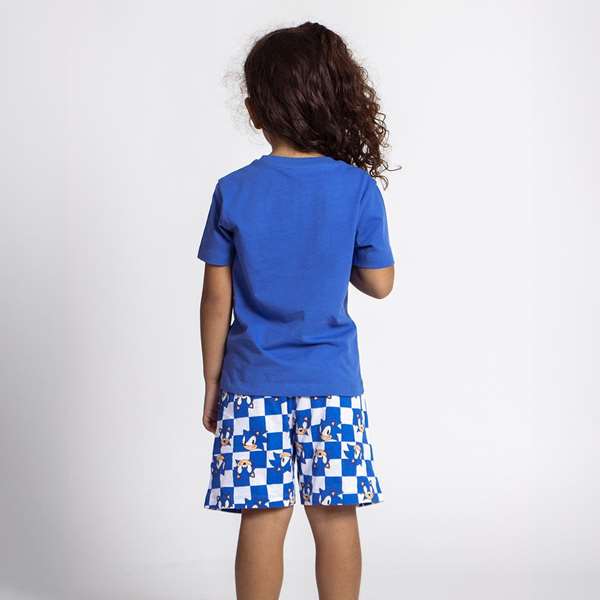 Cerdá Pijama Corto Niño Single Jersey Diseño Sonic Talla 5 Años Azul