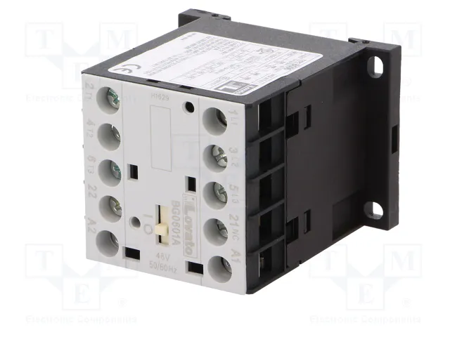 LOVATO ELECTRIC Contactor BG 3-polar 48VAC 6A LOVATO ELECTRIC Contactor BG 3-polar 48VAC 6A