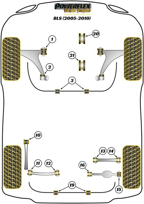 Powerflex Silentblock Trasero Toe Arm Exterior PFR80-1214 Powerflex Silentblock Trasero Toe Arm Exterior PFR80-1214