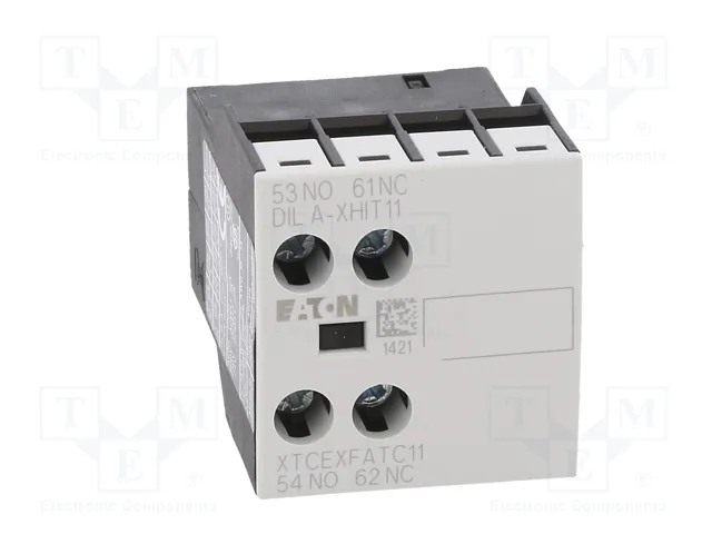 EATON ELECTRIC Contactores auxiliares DILA-XHIT11 agarres de tornillo de frente