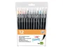 Liderpapel Rotulador Punta Pincel Extra Suave Bolsa 12 Unidades Colores Surtidos