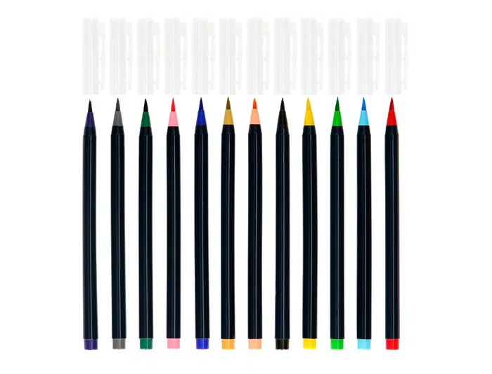Liderpapel Rotulador Punta Pincel Extra Suave Bolsa 12 Unidades Colores Surtidos Liderpapel Rotulador Punta Pincel Extra Suave Bolsa 12 Unidades Colores Surtidos