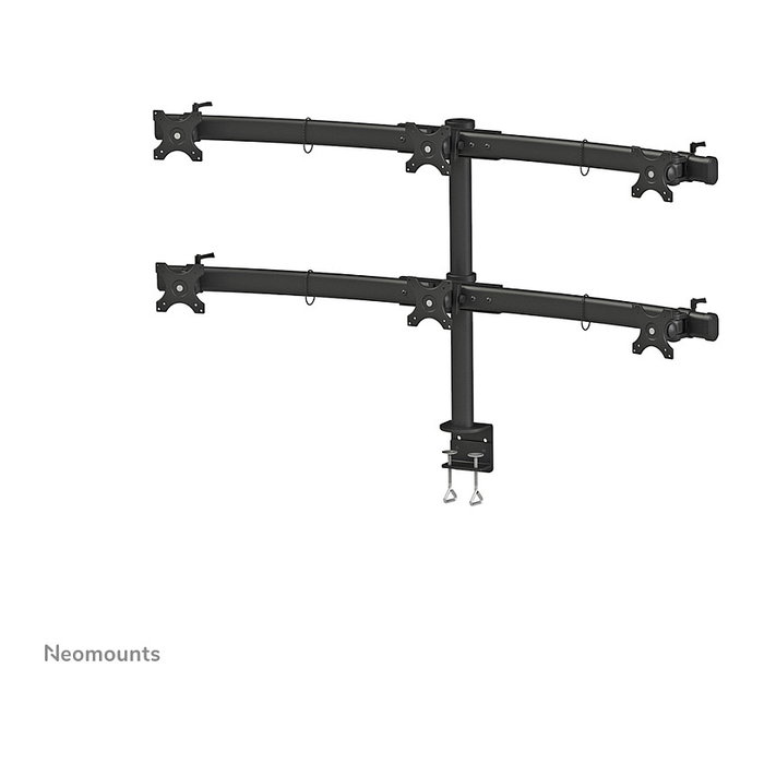 Newstar FPMA-D700D6 Neomounts Soporte de mesa para 6 monitores planos hasta 27 pulgadas (69 cm) 8KG