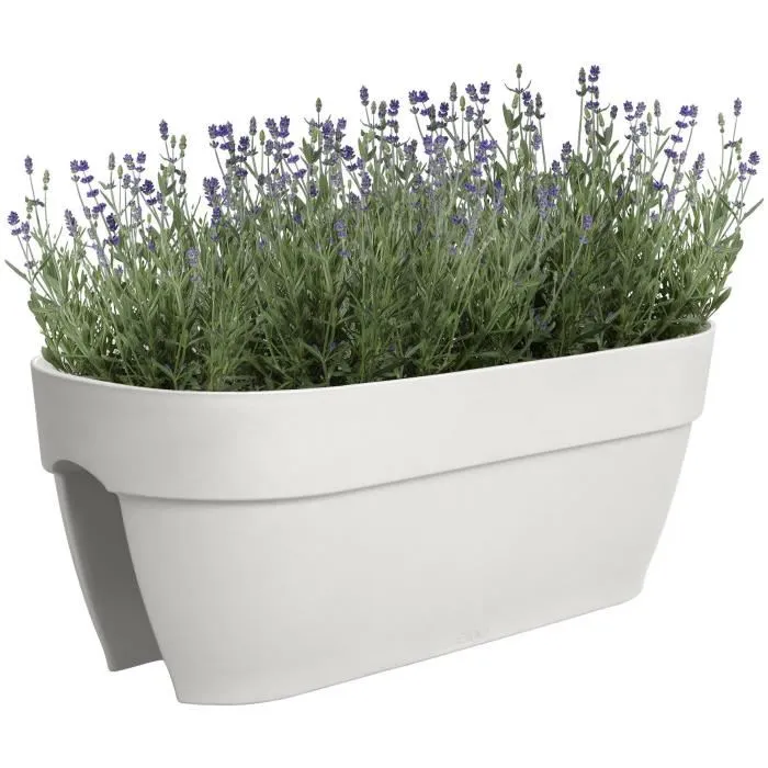 ELHO ELH8711904534448 Maceta Vibia Campana Flower Bridge 60 L 26 x A 59 x A 22 cm Blanco Balcón/Exterior 100% reciclado