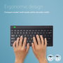 R-Go Tools Teclado Ergonómico Compacto Break, QWERTY ES, Bluetooth, Negro con Software de Pausas