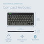 R-Go Tools Teclado Ergonómico Compacto Break, QWERTY ES, Bluetooth, Negro con Software de Pausas