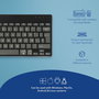 R-Go Tools Teclado Ergonómico Compacto Break, QWERTY ES, Bluetooth, Negro con Software de Pausas
