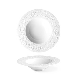 Langenthal Plato Hondo 24 cm - Vajilla de Porcelana, Color Blanco, Modelo Stone (Set de 6)