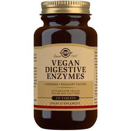 SOLGAR Vegan Enzimas Digestivas 250 comprimidos masticables SOLGAR Vegan Enzimas Digestivas 250 comprimidos masticables