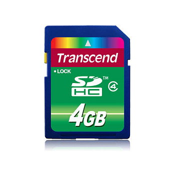 Transcend Tarjeta de memoria SDHC TS4GSDHC4 de 4 GB Clase 4