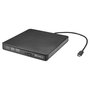 Sandberg Lector DVD USB-C y USB-A Portátil, Unidad Óptica Super Multi DL Externa para Laptop y PC con Windows y MacOS - Negro