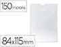 Q-connect Funda Portadocumentos DIN A7+ Transparente 150 Micras 84x115 mm