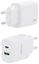 Aisens Cargador 25W con USB-C PD3.0 y USB-A QC3.0 Blanco