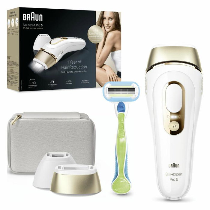 Braun Silk-expert Pro 5 PL5152 IPL - Depiladora Luz Pulsada (IPL-Haarentferner) para Eliminación Permanente del Vello